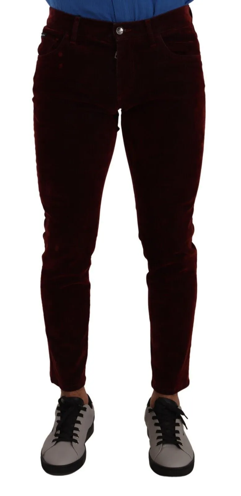 Dolce & Gabbana Men's Bordeaux Slim Fit Skinny Jeans