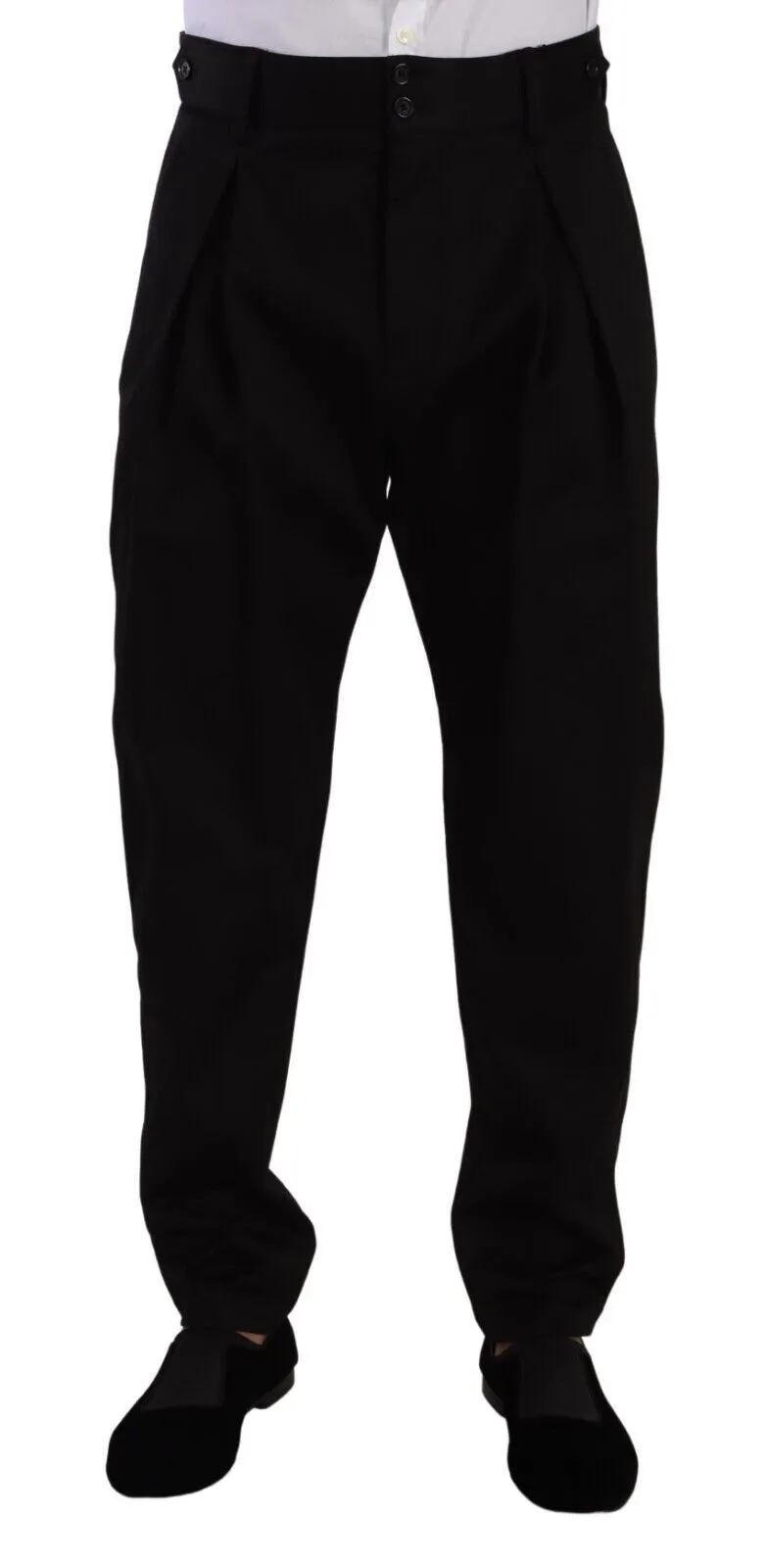 Dolce & Gabbana Men's Elegant Slim-Fit Cotton Trousers