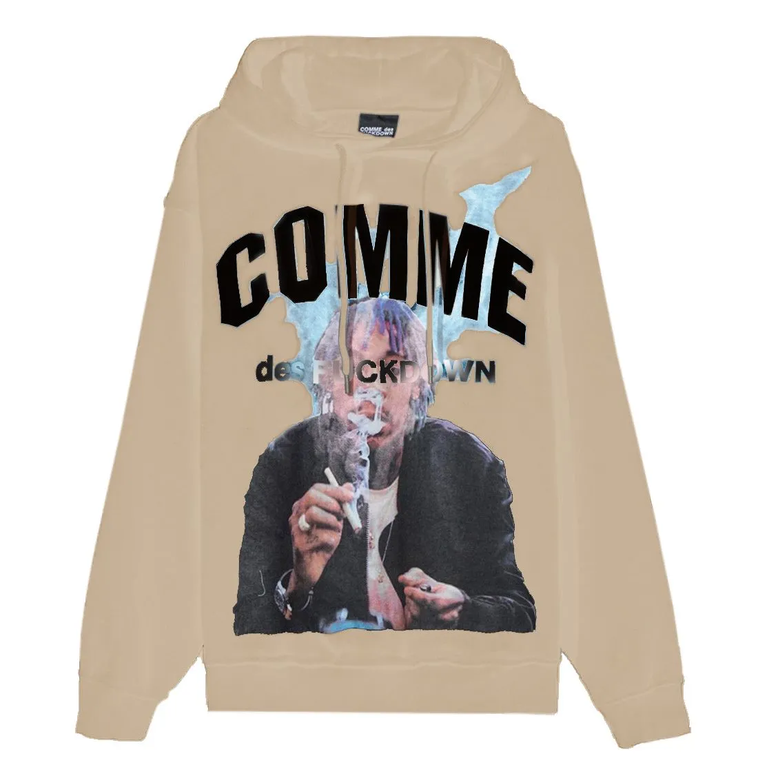 Comme Des Fuckdown Beige Cotton Men Sweatshirt