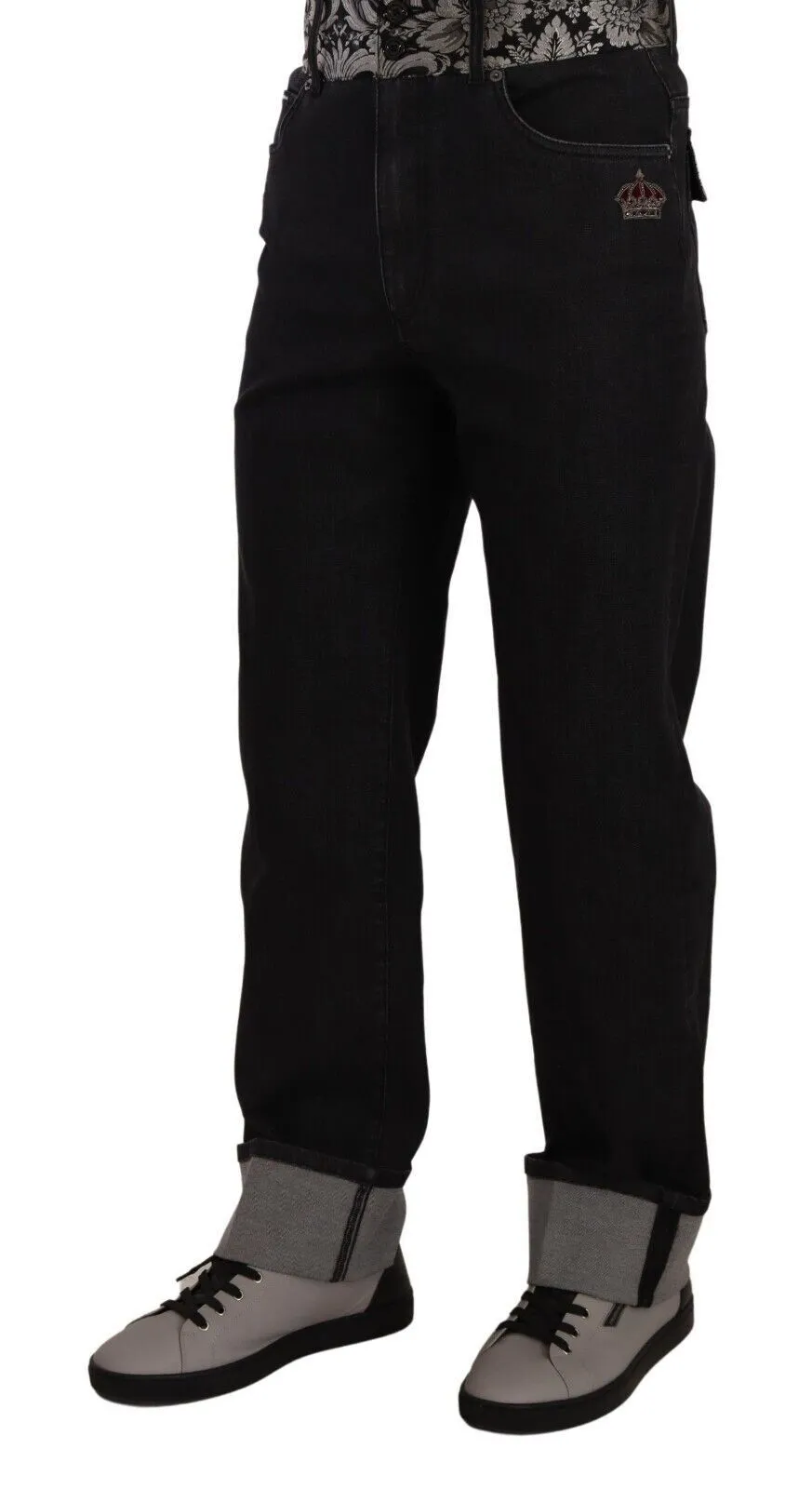 Dolce & Gabbana Men's Elegant Straight Denim Jeans - Italian Craftsmanship