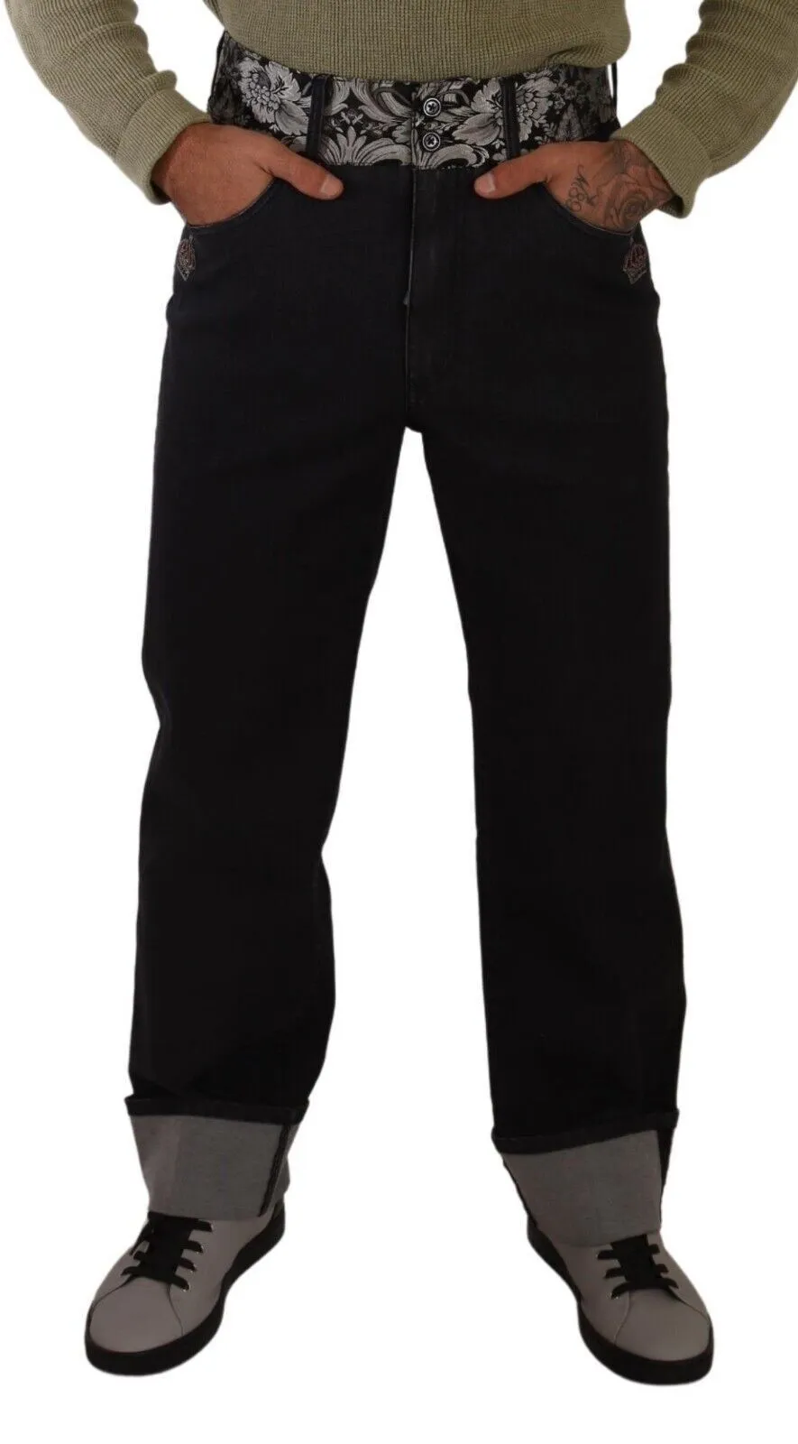 Dolce & Gabbana Men's Elegant Straight Denim Jeans - Italian Craftsmanship