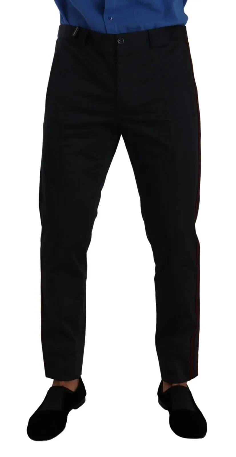 Dolce & Gabbana Men's Chic Slim Fit Chinos Pants in Blue