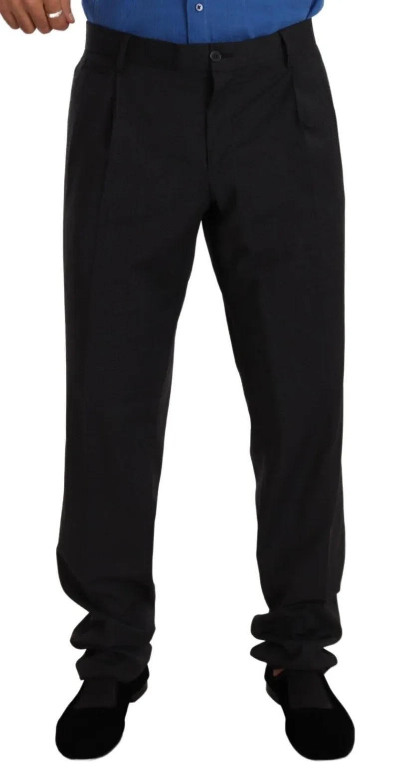 Dolce & Gabbana Men's Elegant Gray Formal Men's Trousers