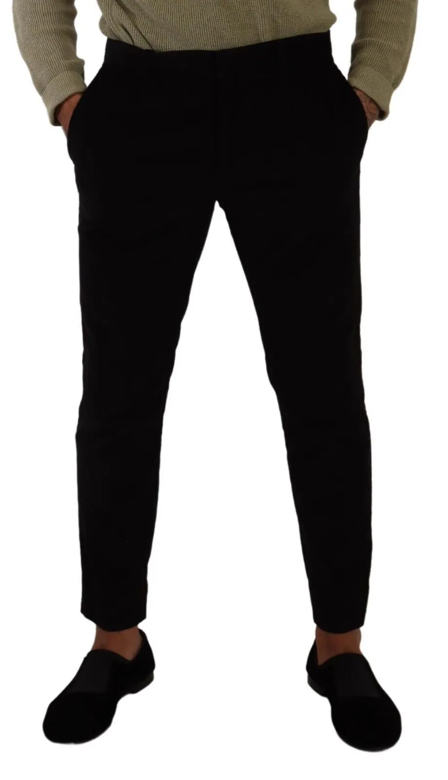 Dolce & Gabbana Men's Elegant Slim Fit Corduroy Skinny Pants