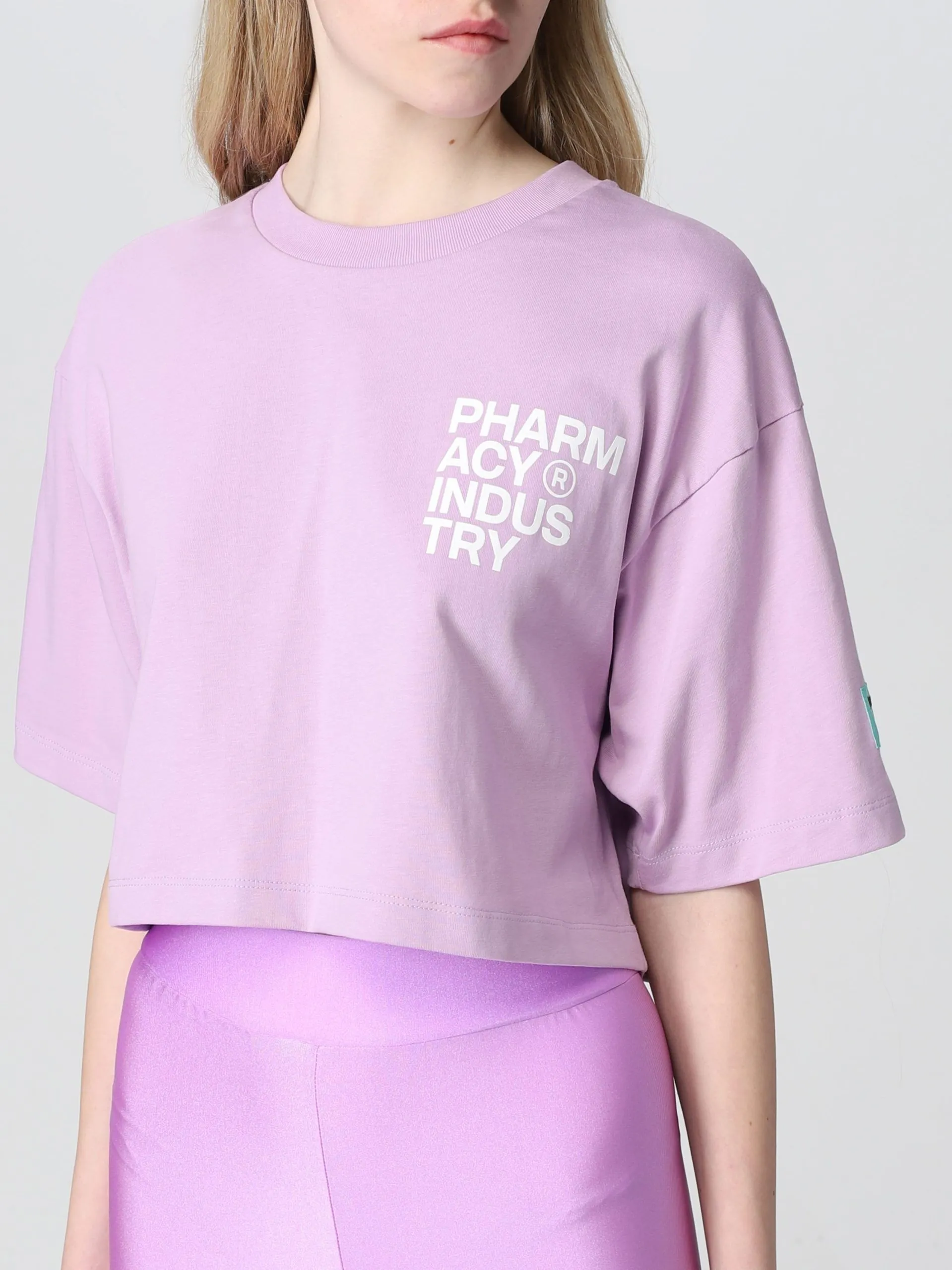 Pharmacy Industry Purple Cotton Women T-Shirt