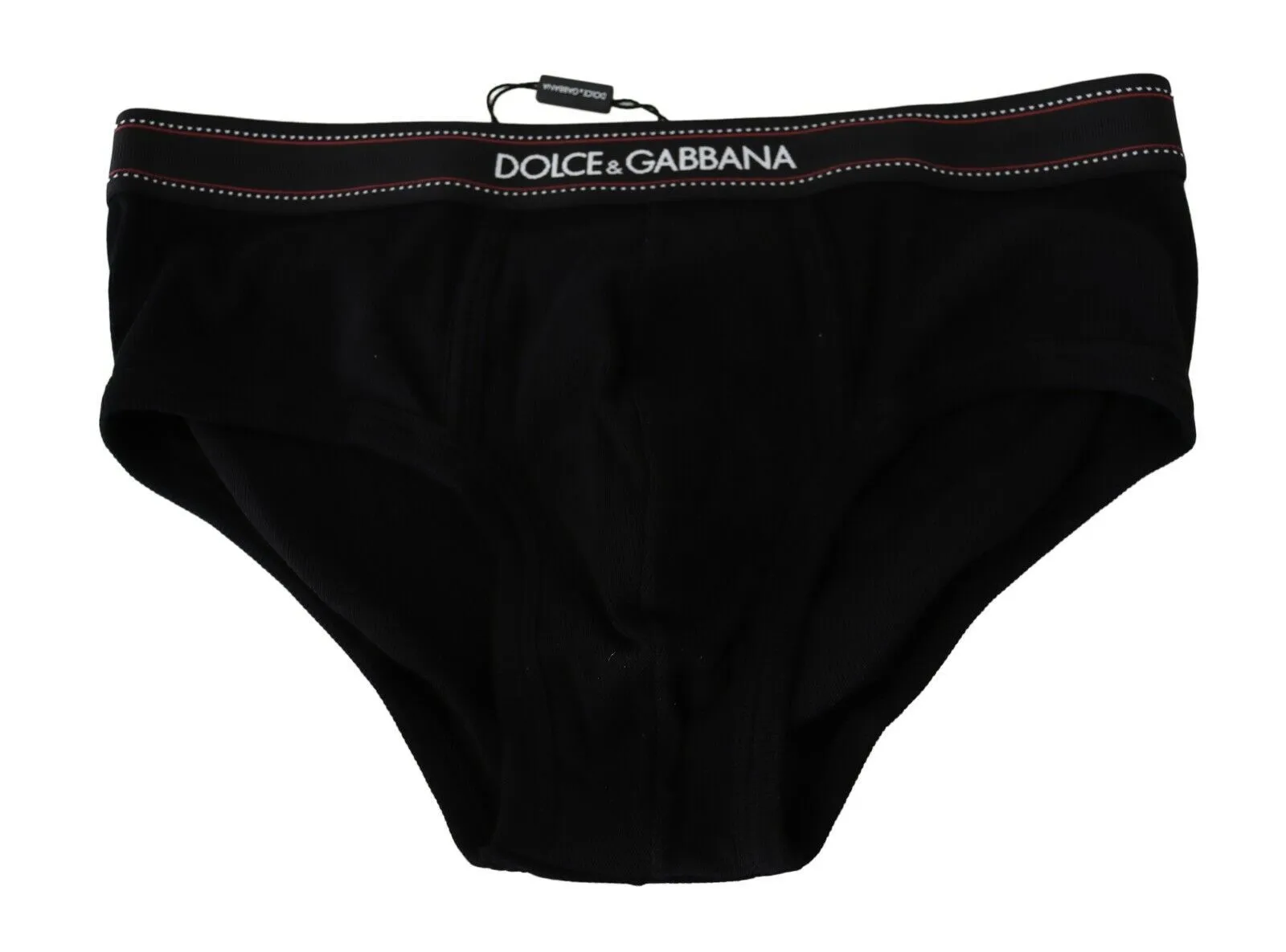 Dolce & Gabbana Men's Sleek Black Brando Brief with Iconic Waistband