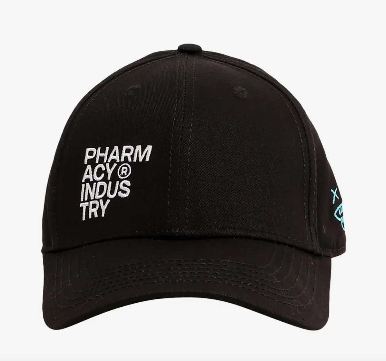Pharmacy Industry Women's Embroidered Logo Chic Black Hat