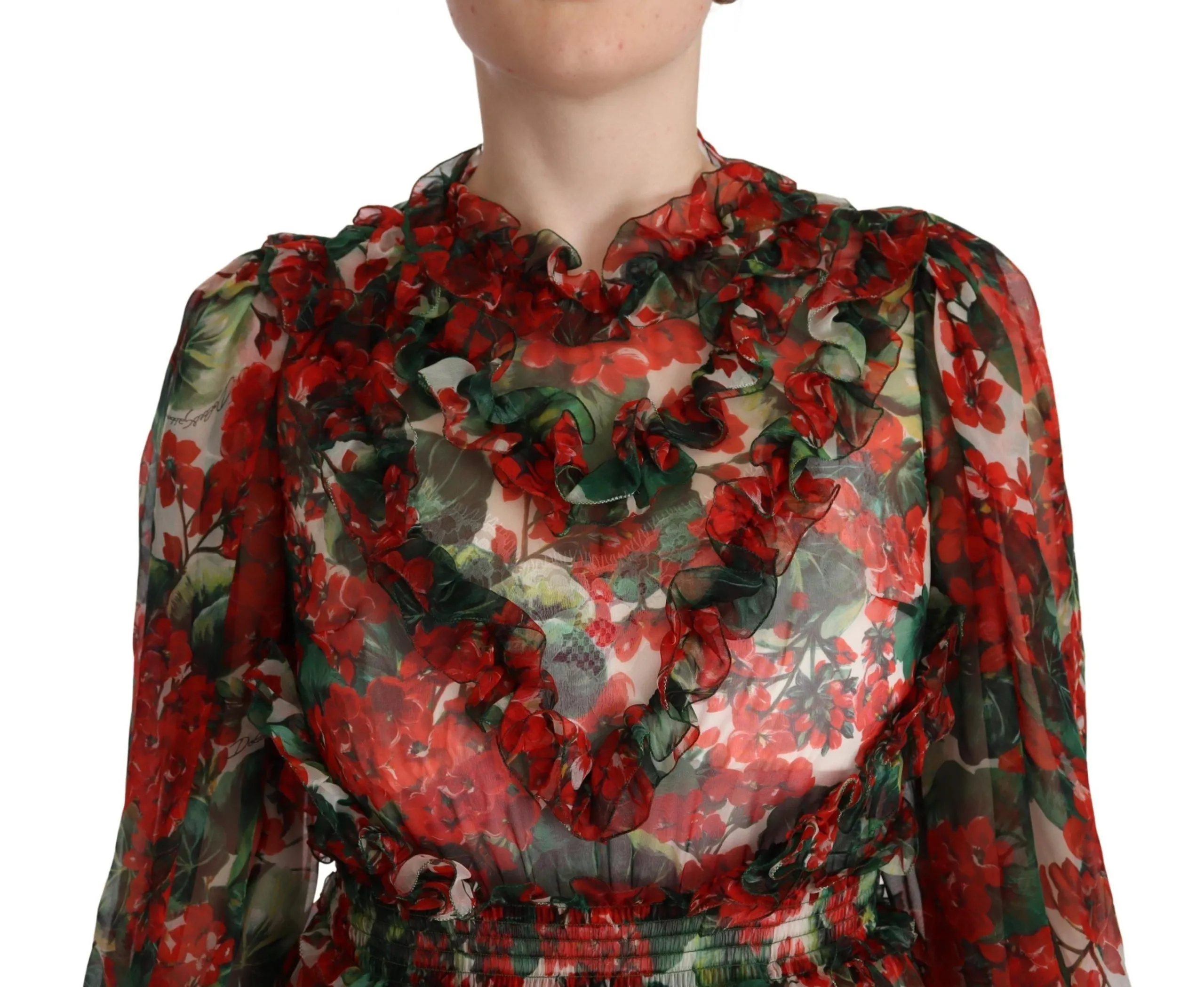 Dolce & Gabbana Women's Floral Silk Mini Knee High Dress