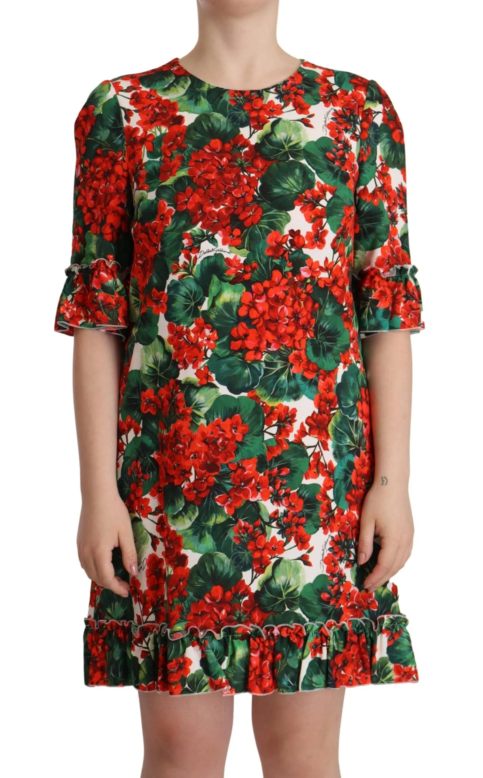Dolce & Gabbana Women's Floral Mini Enchantment Dress