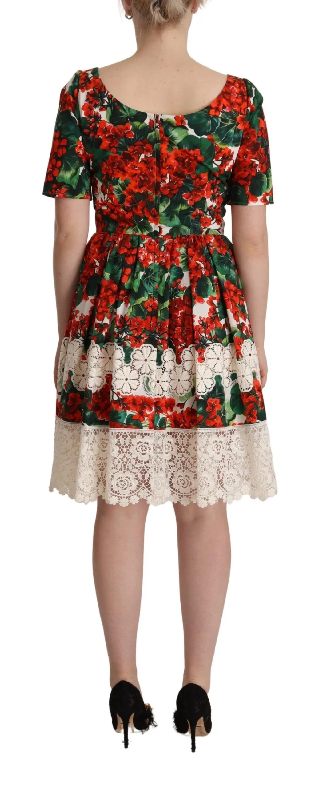 Dolce & Gabbana Women's Floral Shift Short Sleeve Dress