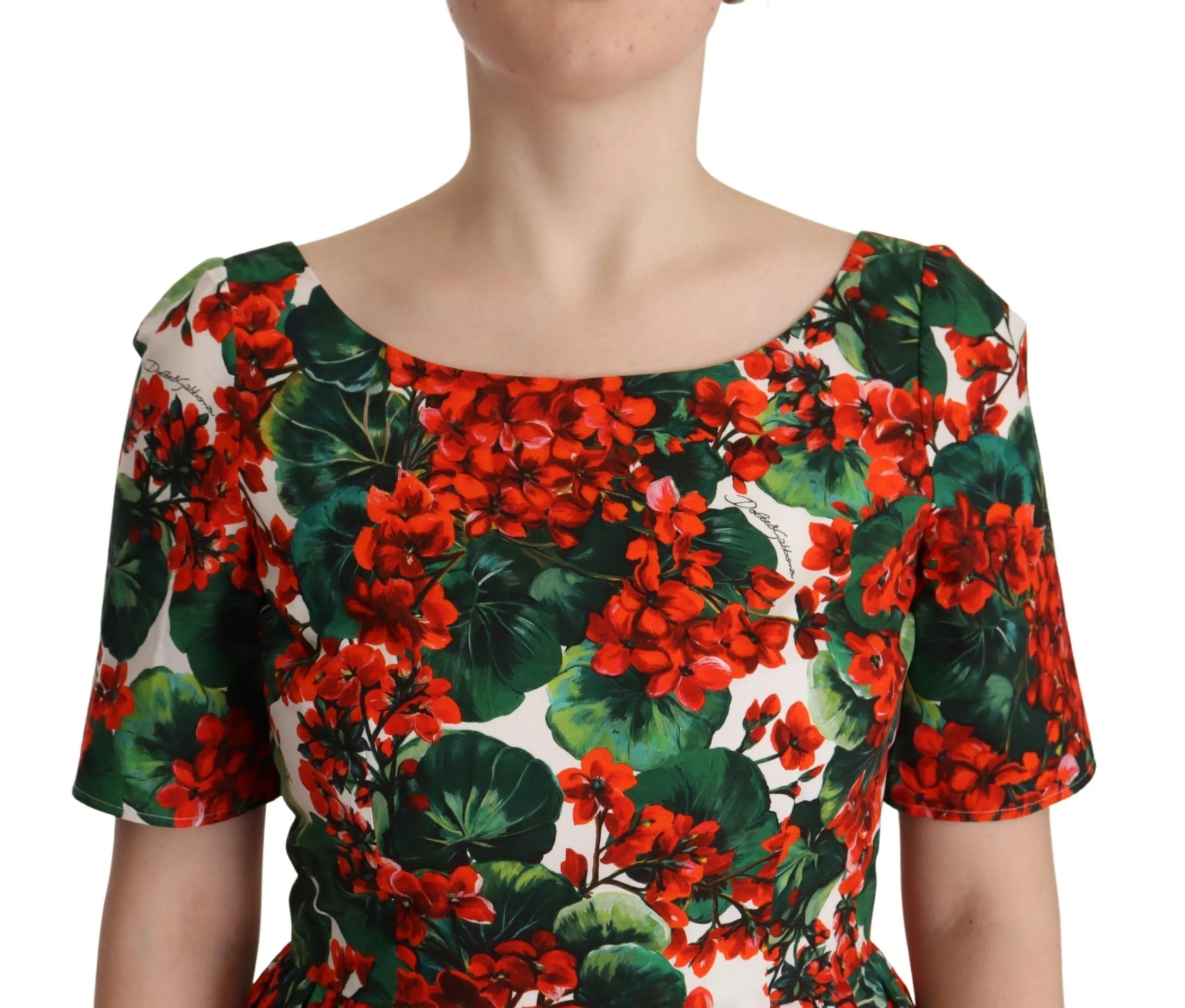 Dolce & Gabbana Women's Floral Shift Short Sleeve Dress