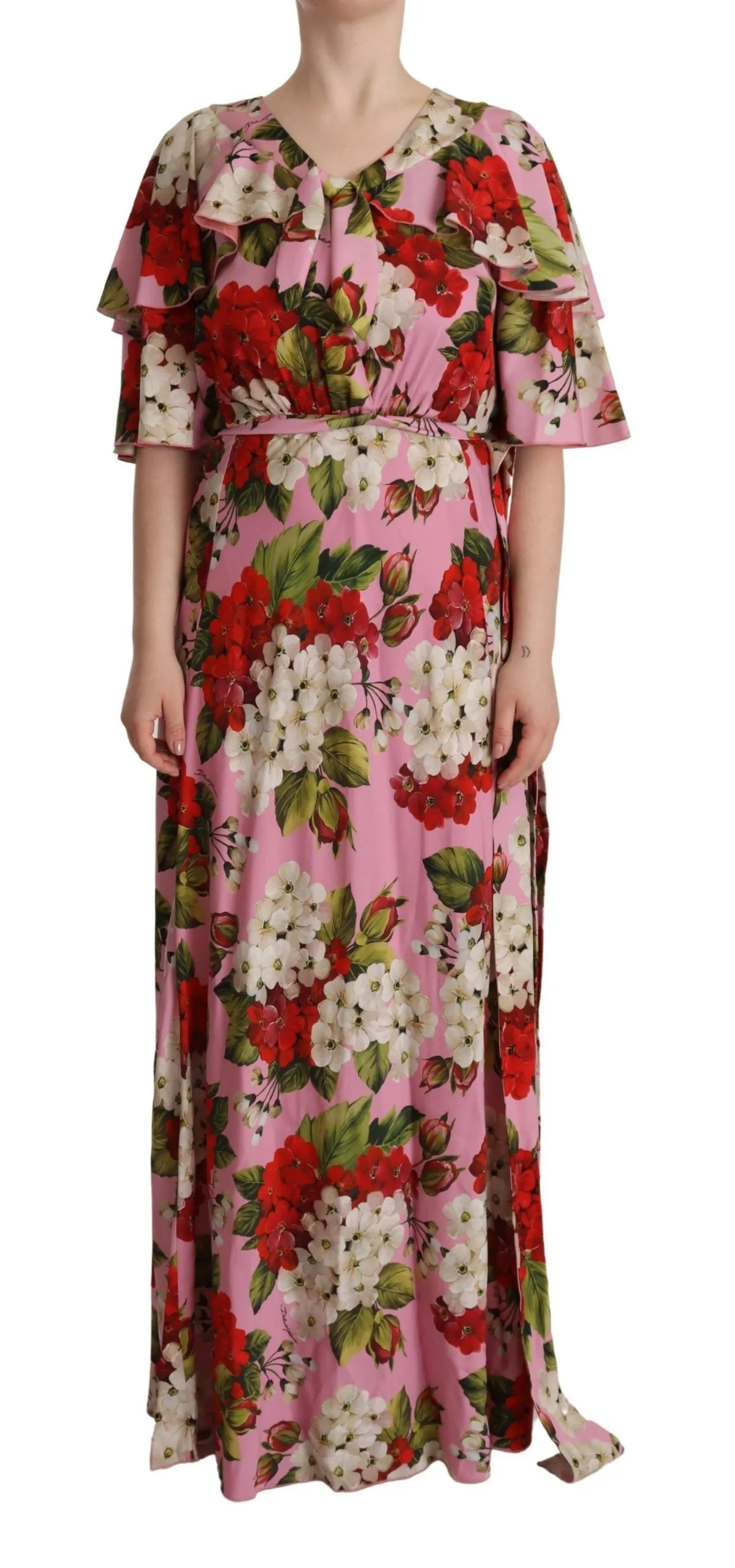 Dolce & Gabbana Women's Enchanting Floral Silk Maxi Dress