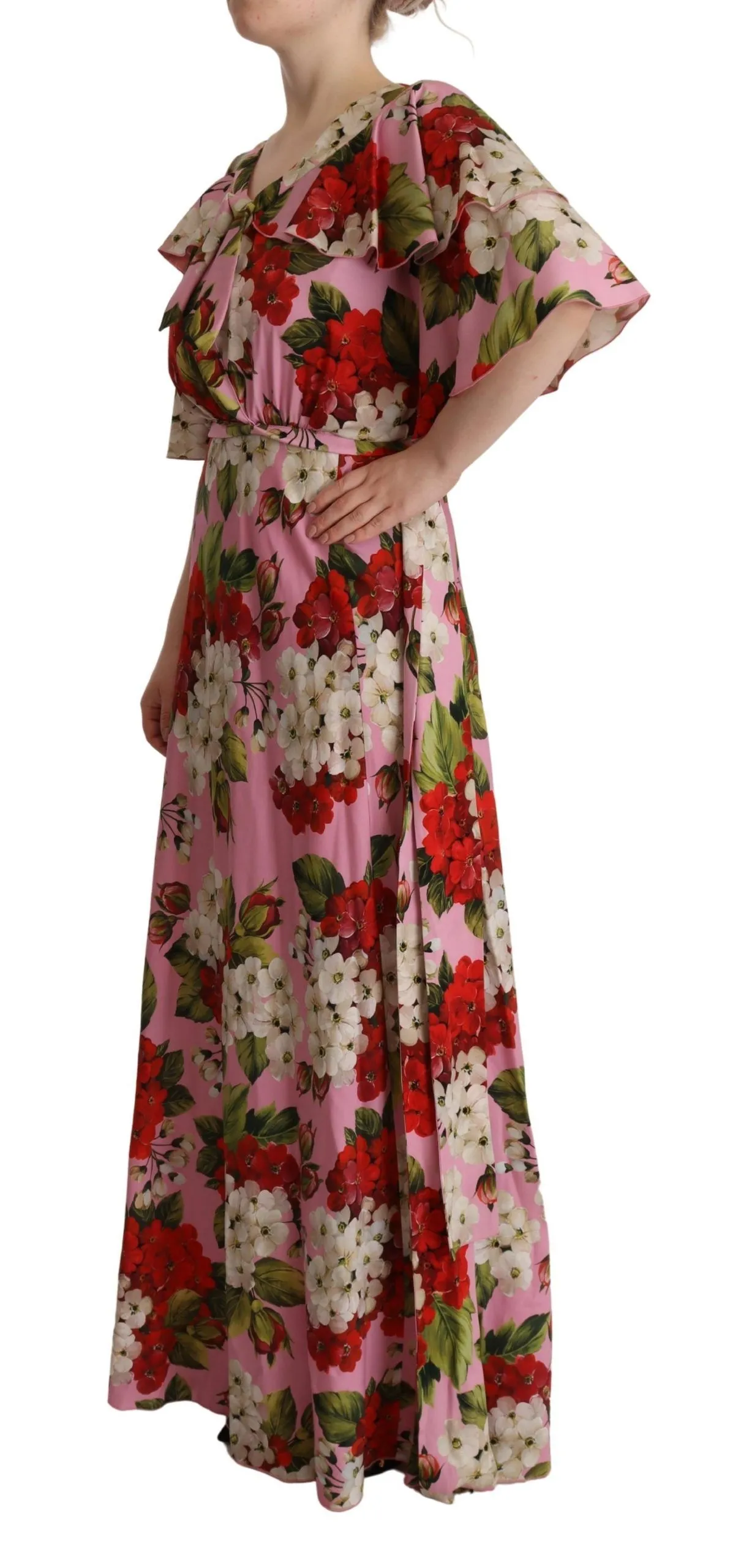 Dolce & Gabbana Women's Enchanting Floral Silk Maxi Dress