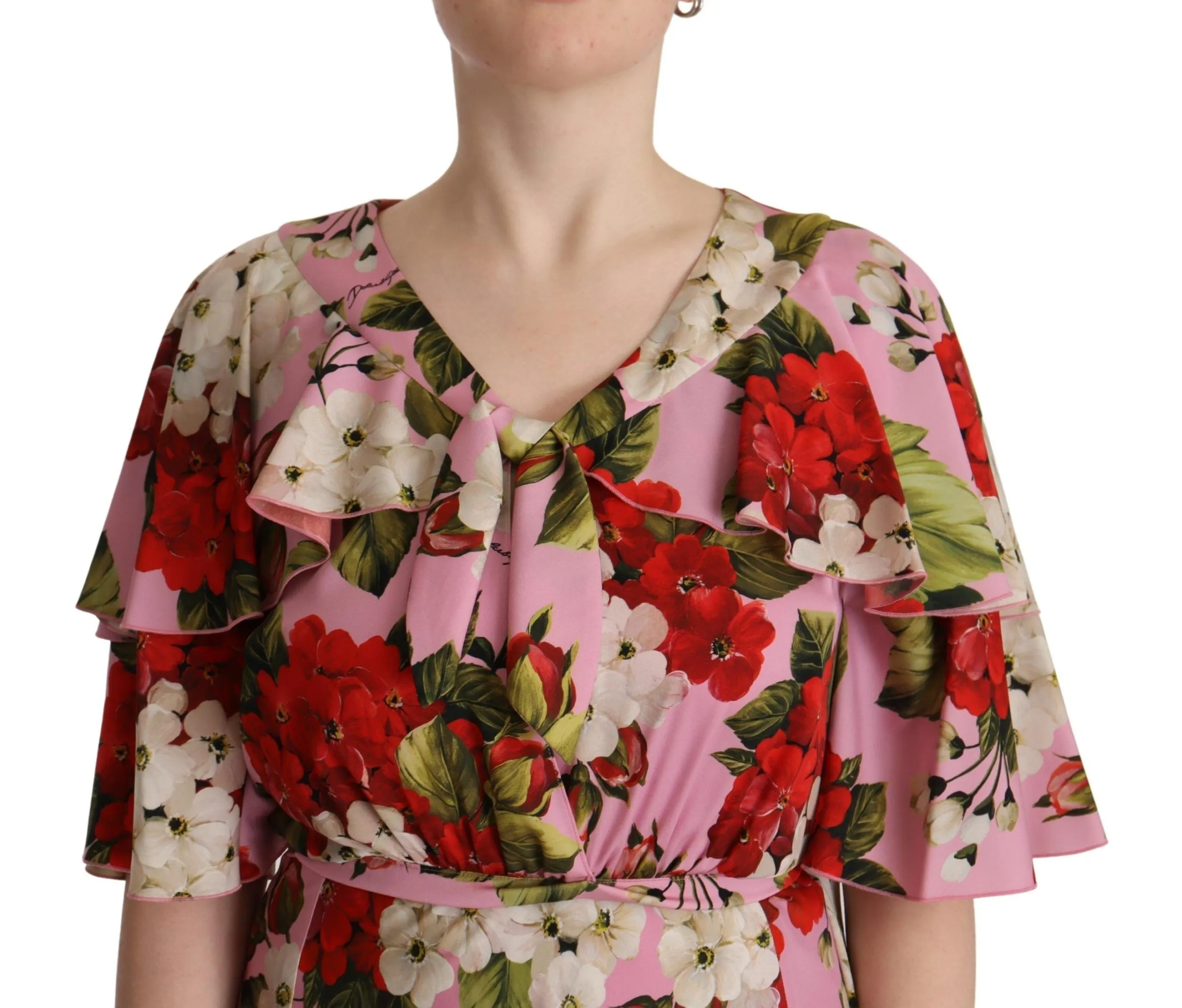 Dolce & Gabbana Women's Enchanting Floral Silk Maxi Dress