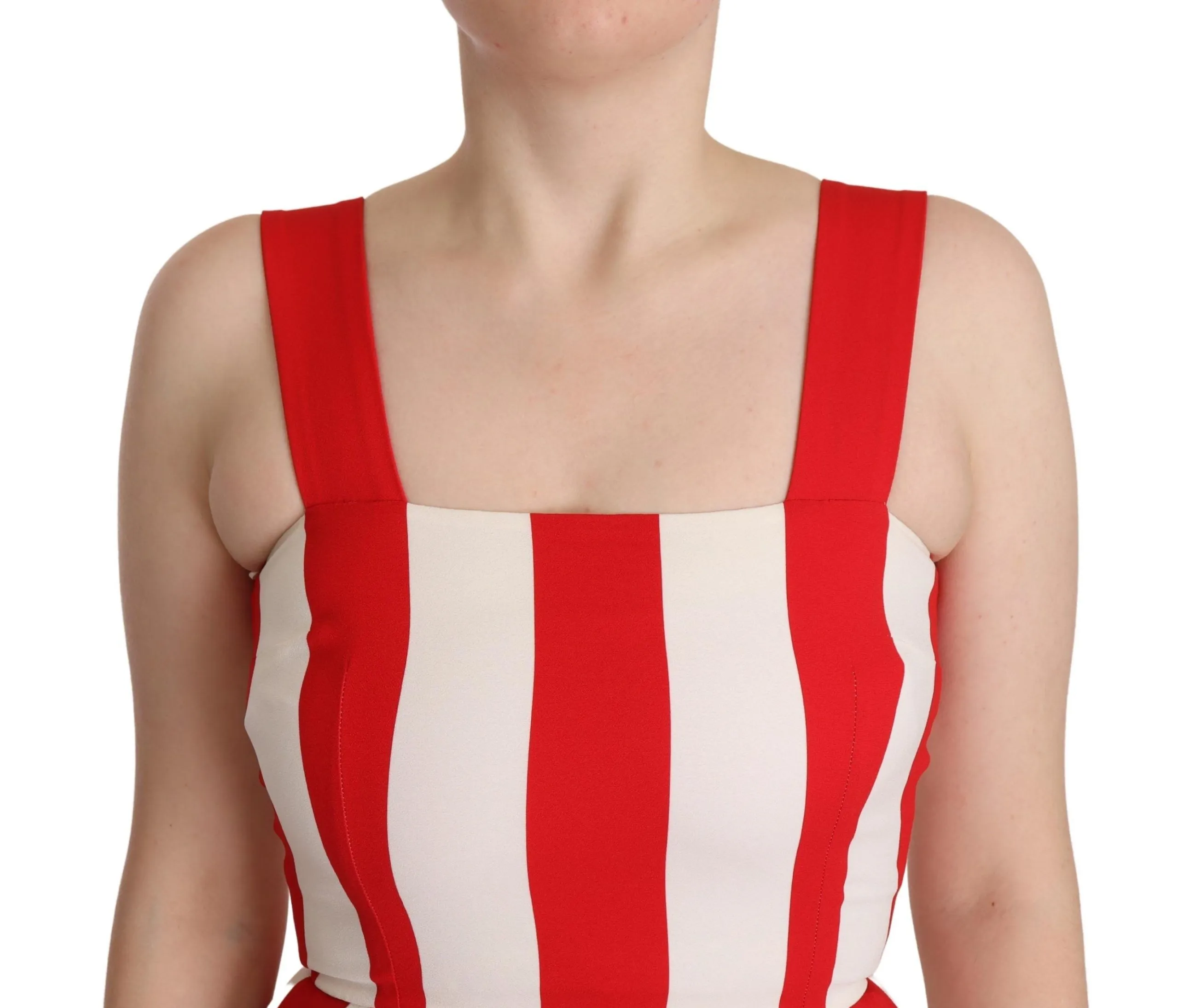 Dolce & Gabbana Women's Elegant A-Line Striped Shift Dress