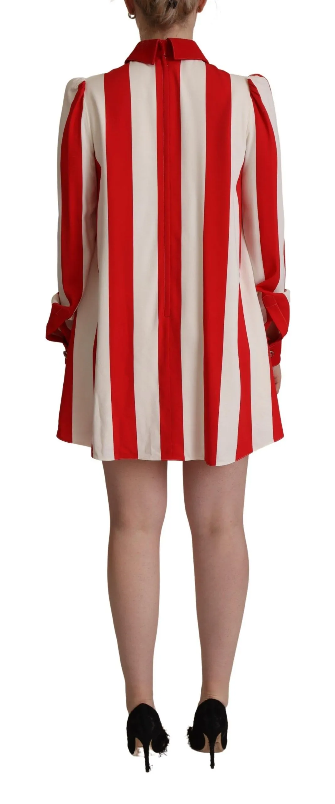 Dolce & Gabbana Women's Elegant Striped Shirt Mini Dress