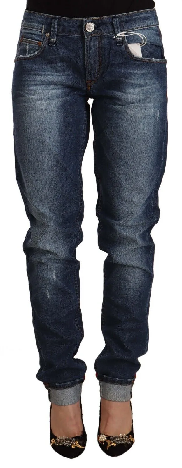 Acht Women's Chic Skinny Fit Cotton Blend Denim