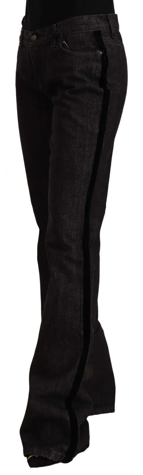 GF Ferre Women's Sleek Mid Waist Bootcut Designer Jeans