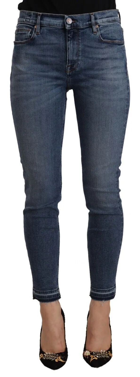 Don The Fuller Women's Chic Slim Fit Blue Washed Jeans
