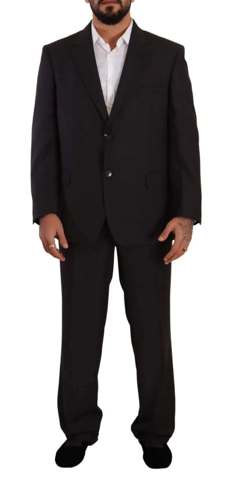 Domenico Tagliente Men's Elegant Grey Two-Piece Suit for Men