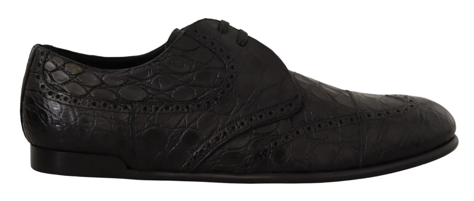 Dolce & Gabbana Men's Exquisite Exotic Leather Derby Shoes
