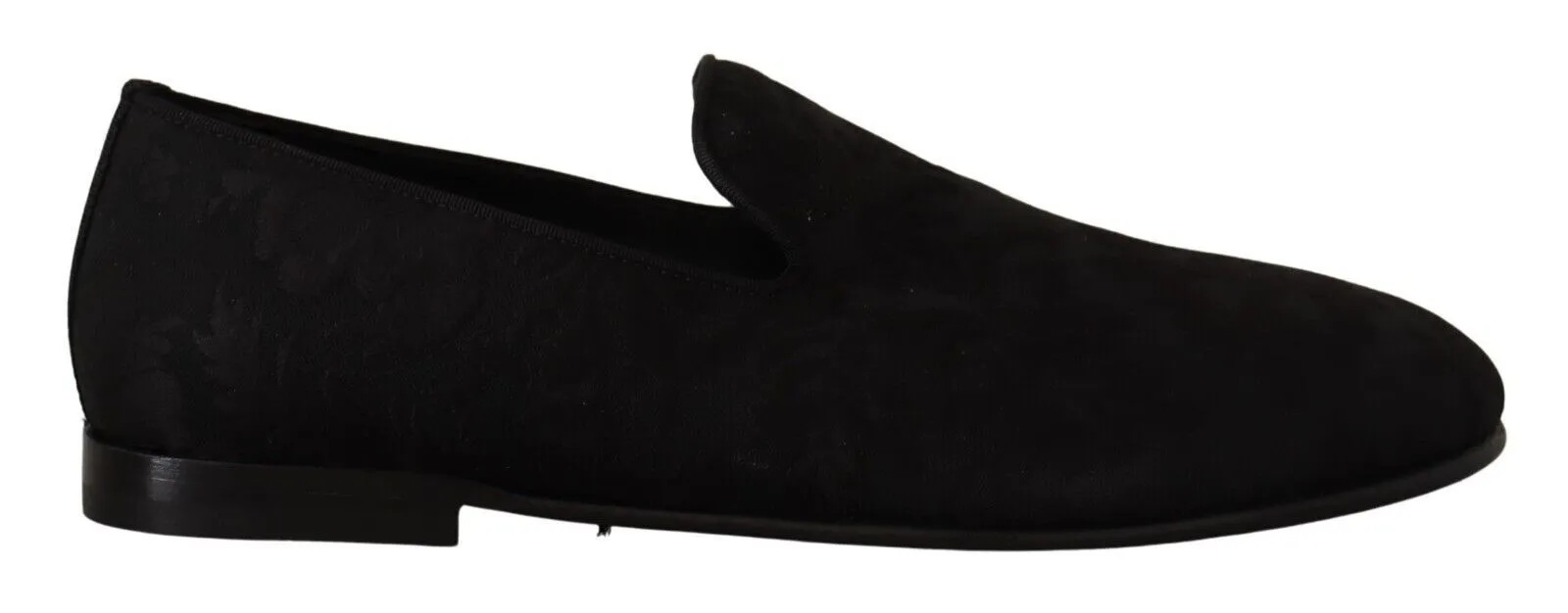 Dolce & Gabbana Men's Elegant Jacquard Slide On Loafers Flats
