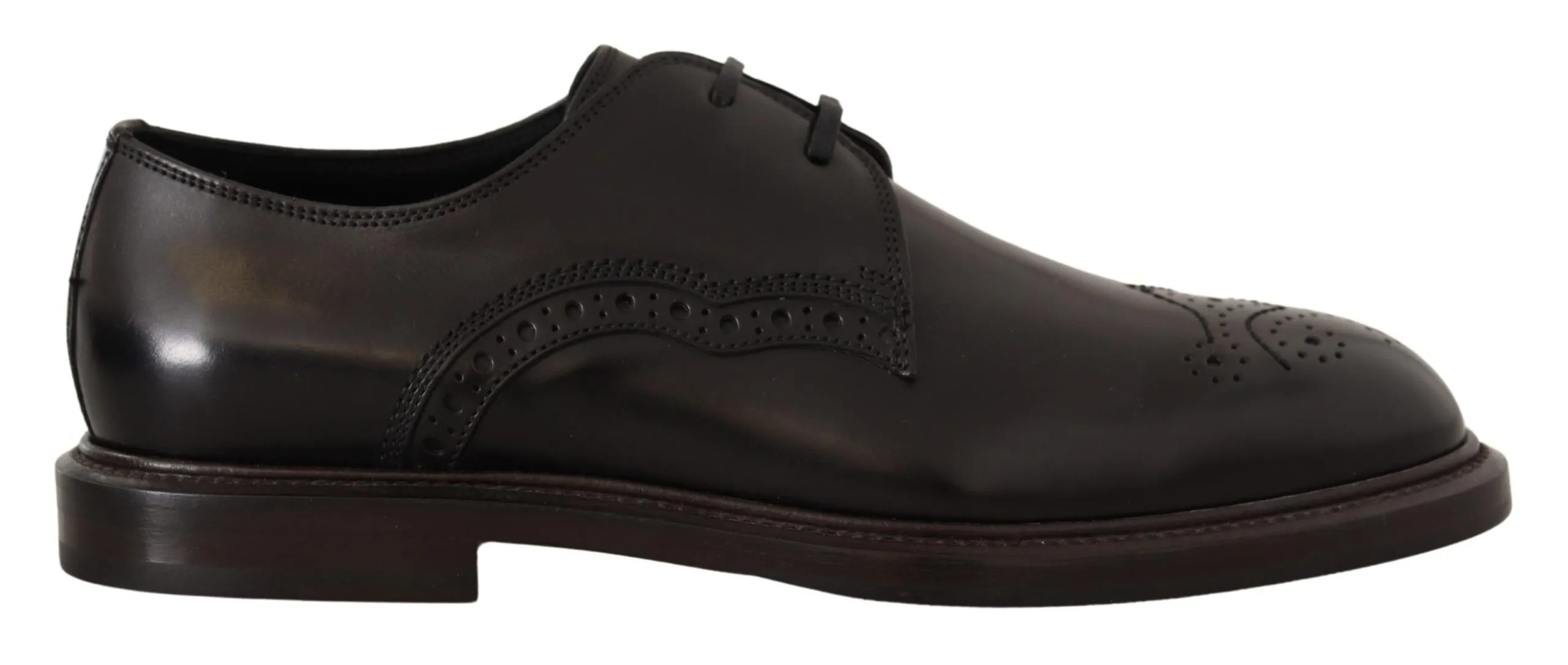 Dolce & Gabbana Men's Elegant Black Derby Dress Shoes