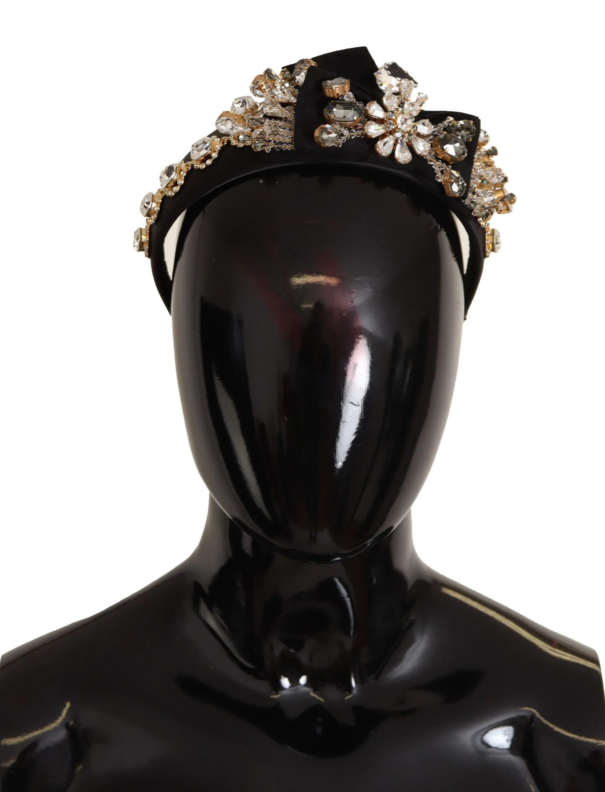 Dolce & Gabbana Women's Elegant Crystal Embellished Silk Diadem