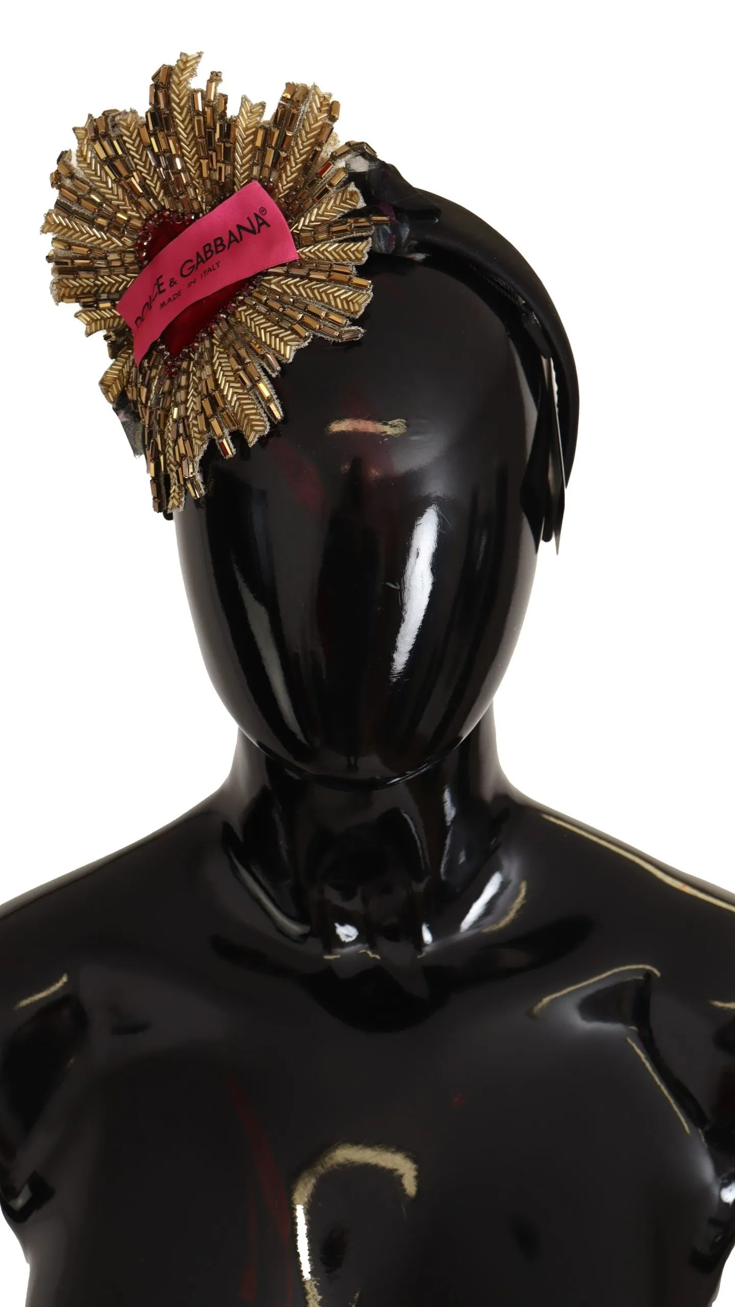 Dolce & Gabbana Women's Regal Gold Silk Diadem Headband