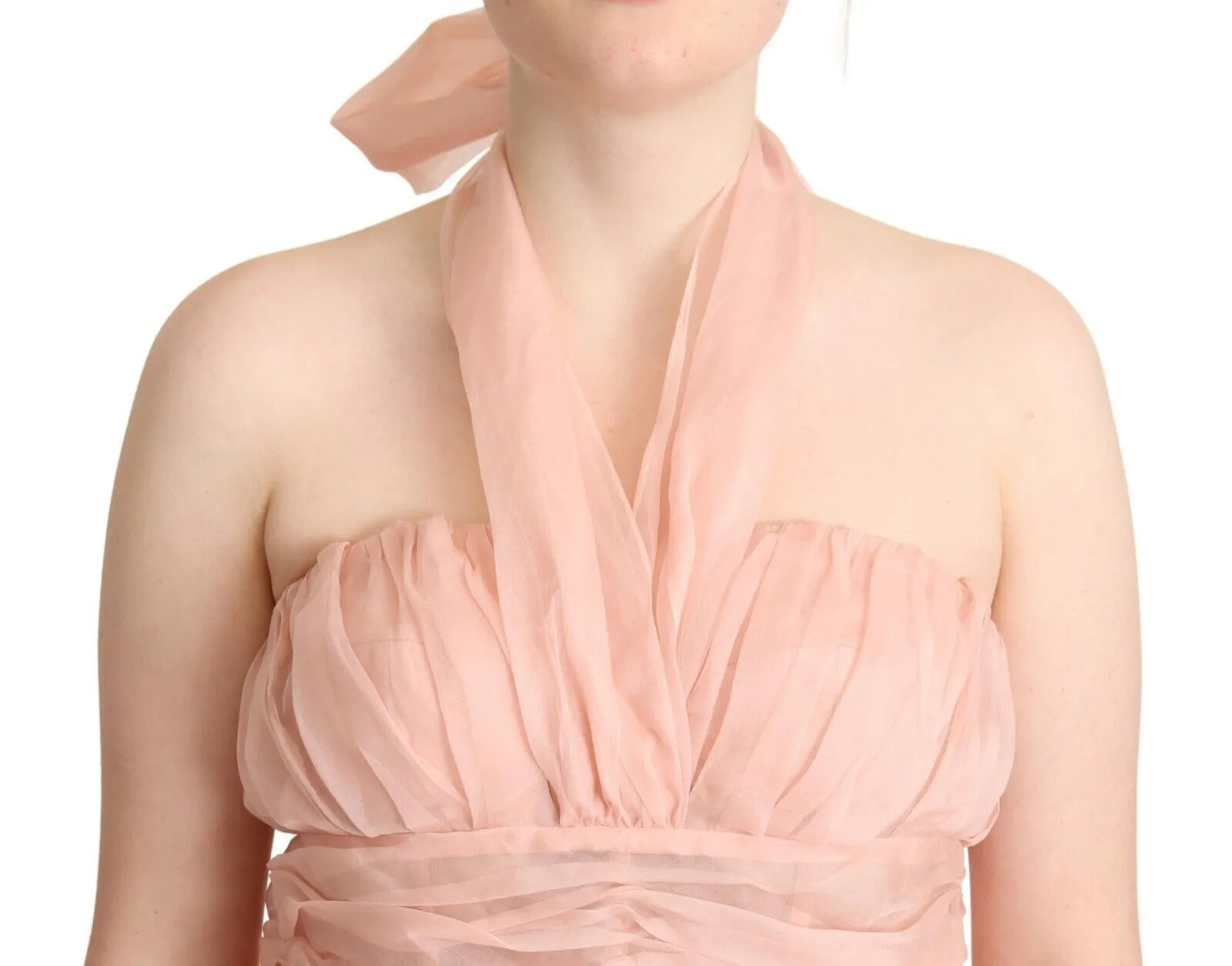 Dolce & Gabbana Women's Elegant Silk Chiffon A-Line Midi Dress