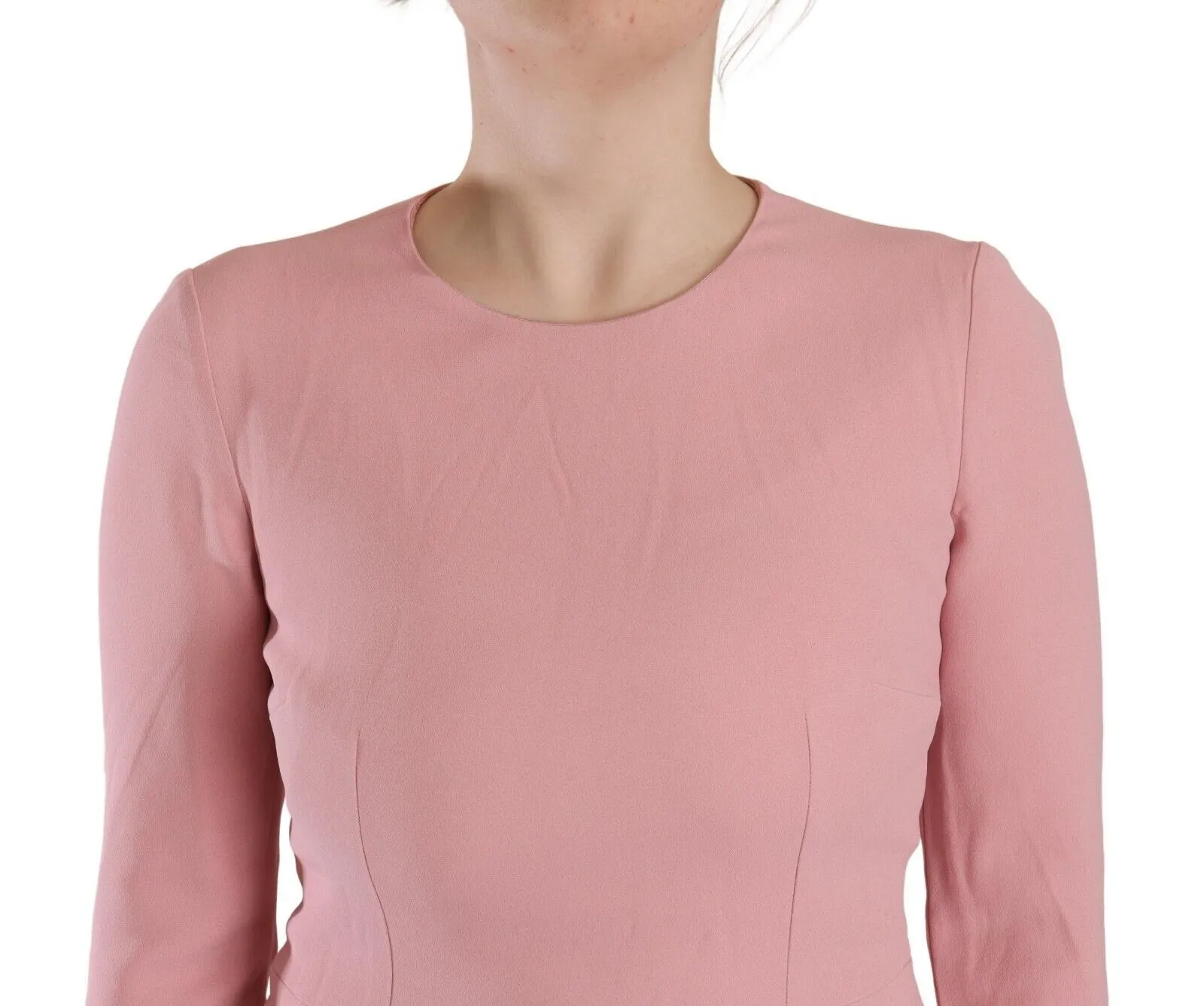 Dolce & Gabbana Women's Elegant Pink A-Line Knee Length Dress