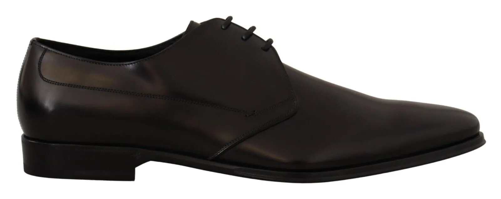 Dolce & Gabbana Men's Elegant Black Leather Derby Shoes