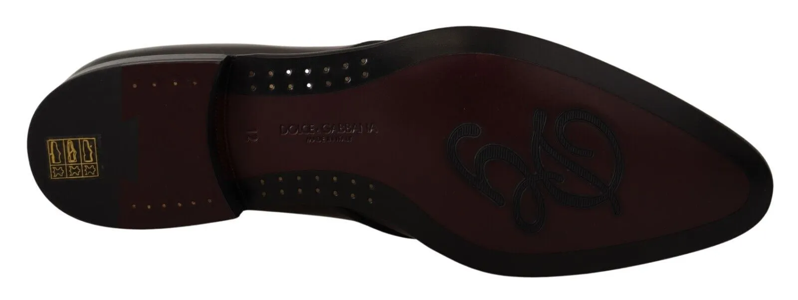 Dolce & Gabbana Men's Elegant Black Leather Derby Shoes
