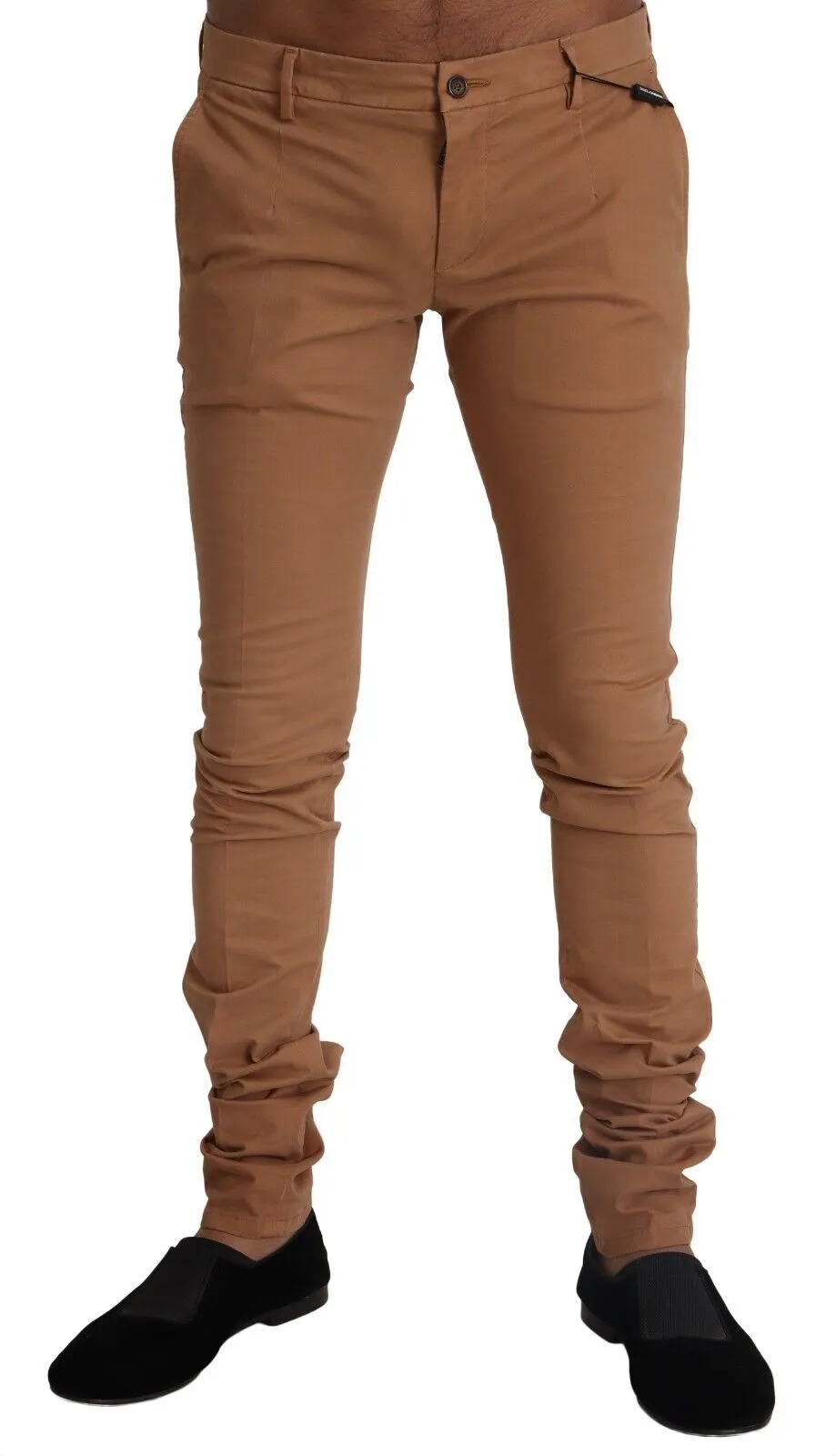 Dolce & Gabbana Men's Chic Beige Slim Fit Skinny Pants