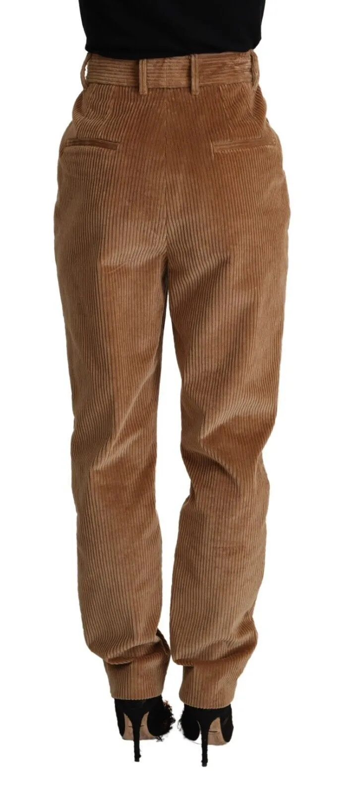 Dolce & Gabbana Women's Chic High-Waisted Corduroy Skinny Pants