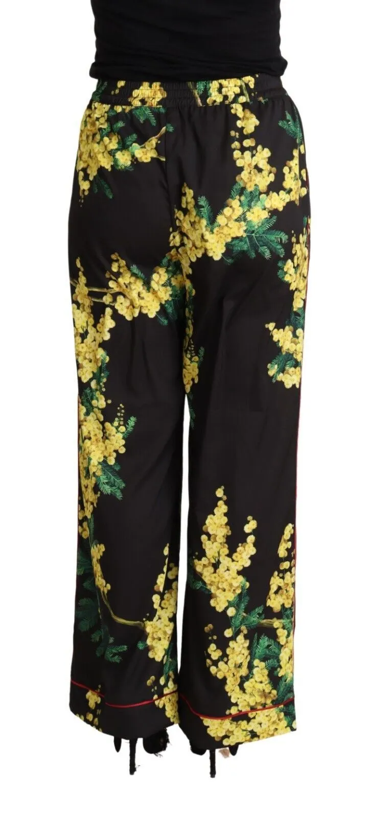 Dolce & Gabbana Women's Floral Elegance Wide Leg Pants