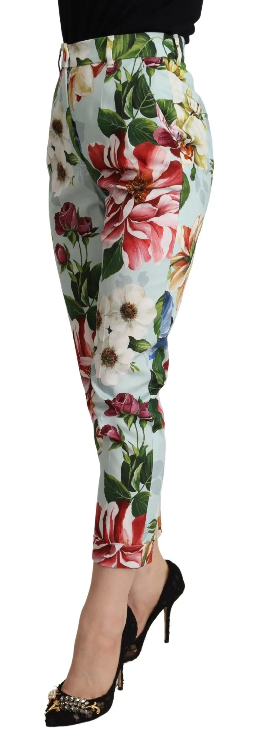 Dolce & Gabbana Women's Elevate Your Chic with Floral Tapered Pants