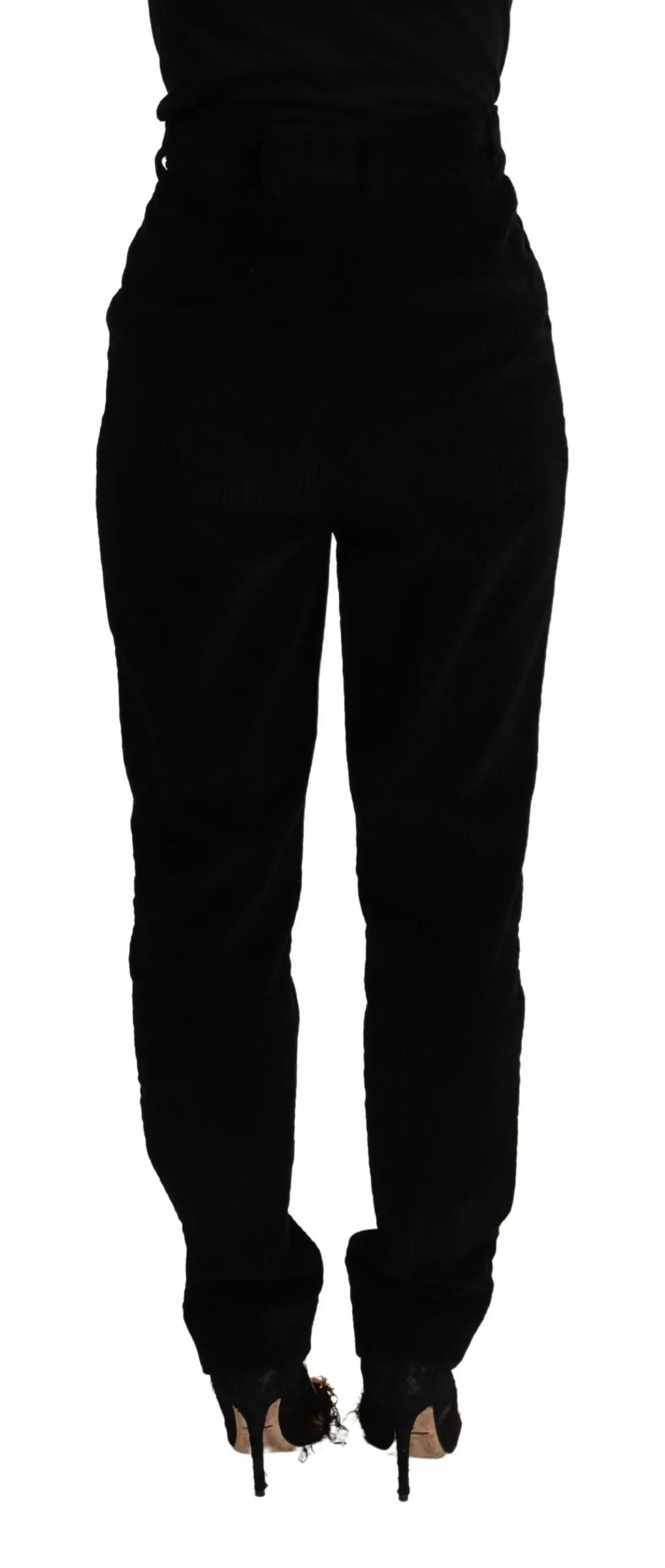 Dolce & Gabbana Women's Elegant High Waisted Tapered Pants