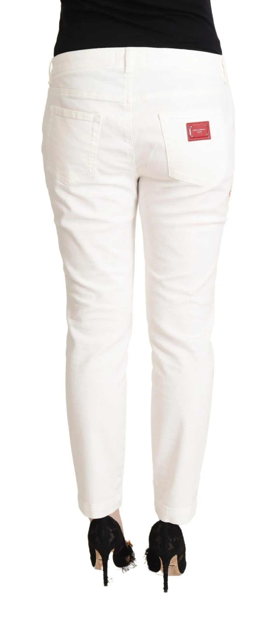 Dolce & Gabbana Women's Elegant White Skinny Denim Jeans