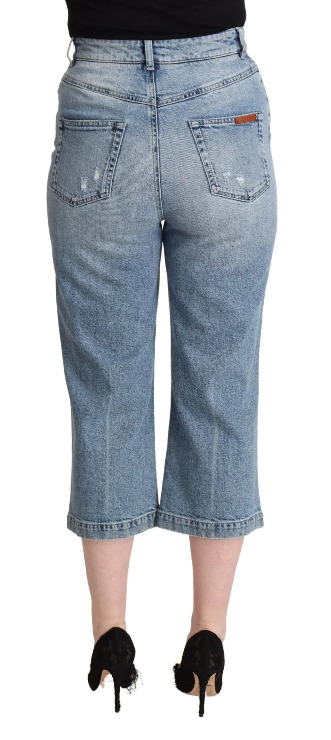 Dolce & Gabbana Women's Chic Capri Cropped Denim Jeans