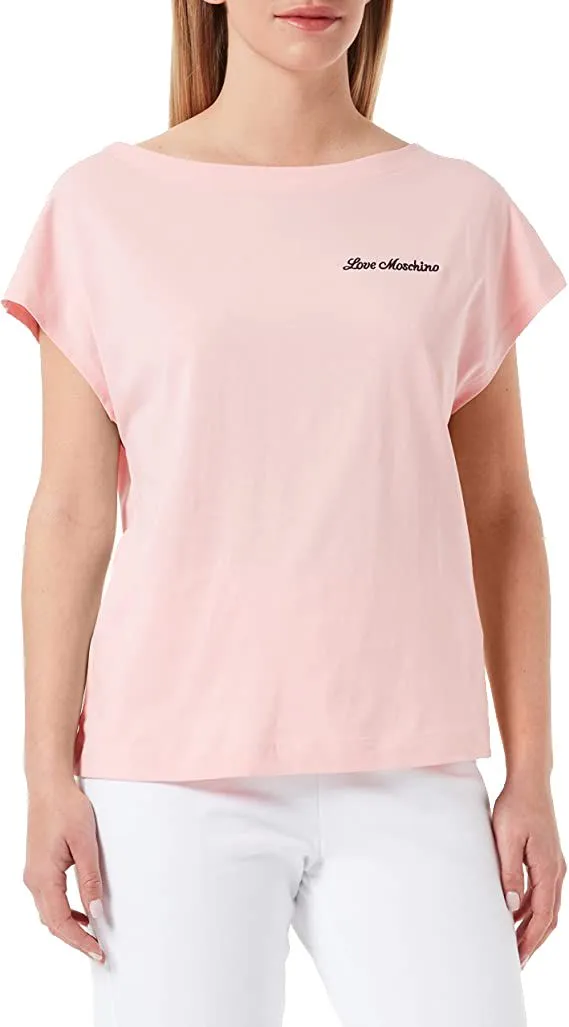 Love Moschino Pink Cotton Women T-Shirt