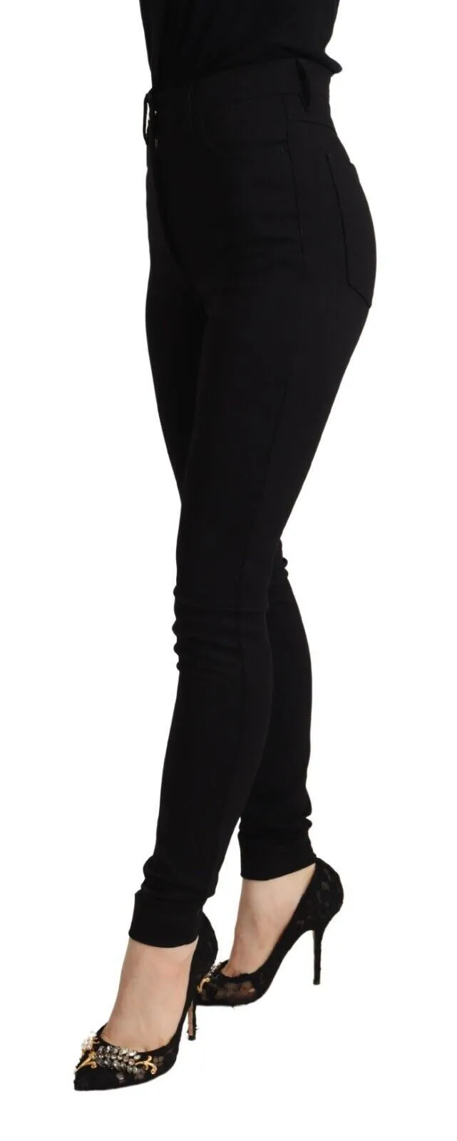 Dolce & Gabbana Women's Elegant High-Waisted Slim Fit Pants