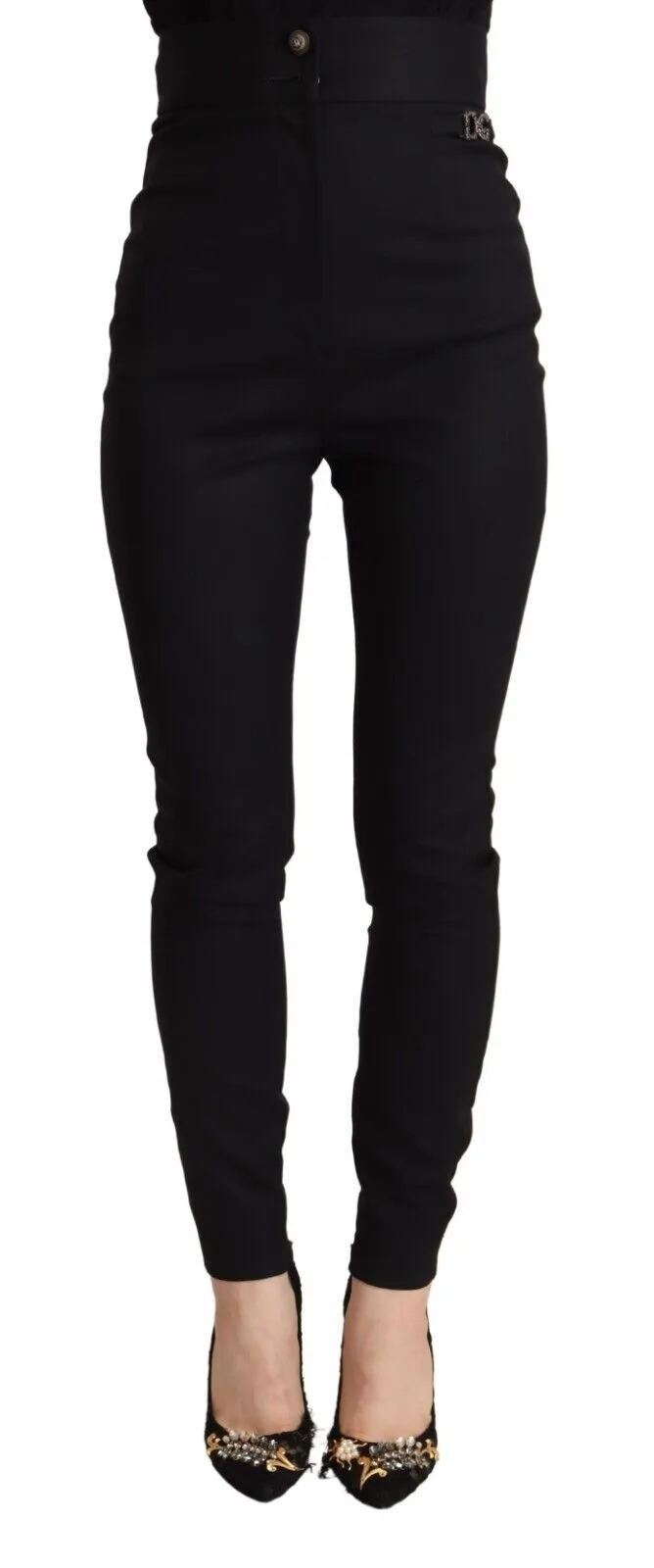 Dolce & Gabbana Women's Chic High-Waisted Slim Fit Trousers