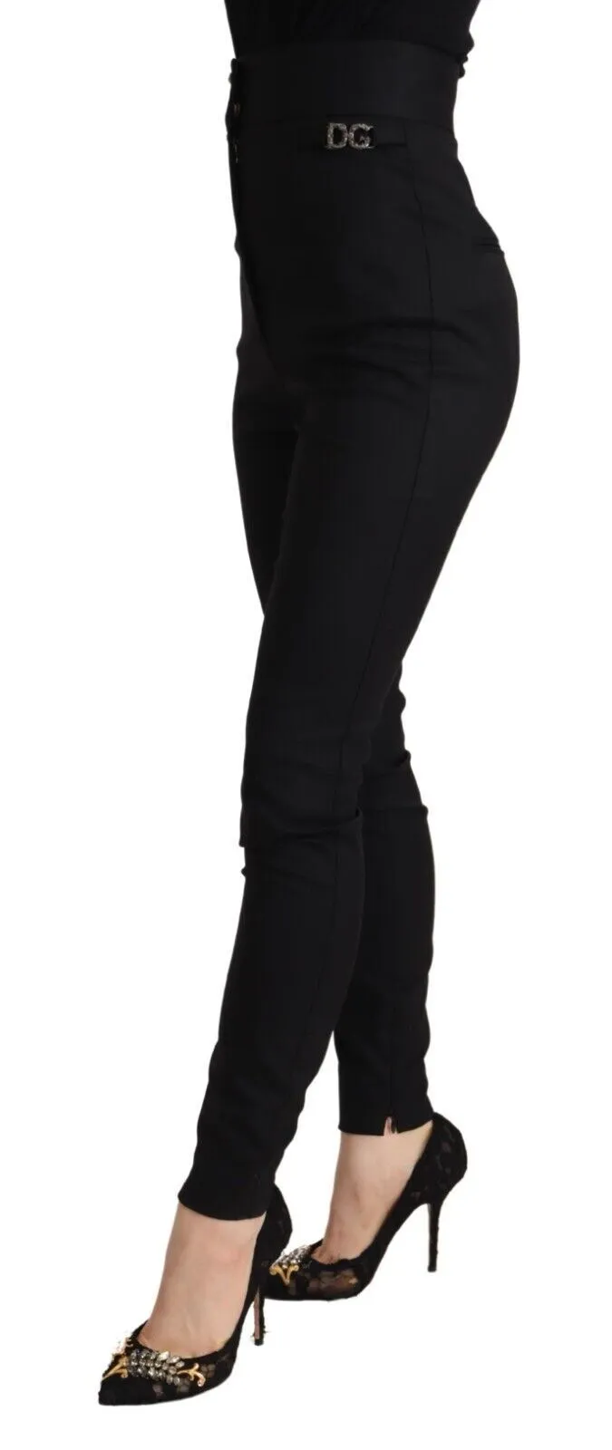 Dolce & Gabbana Women's Chic High-Waisted Slim Fit Trousers