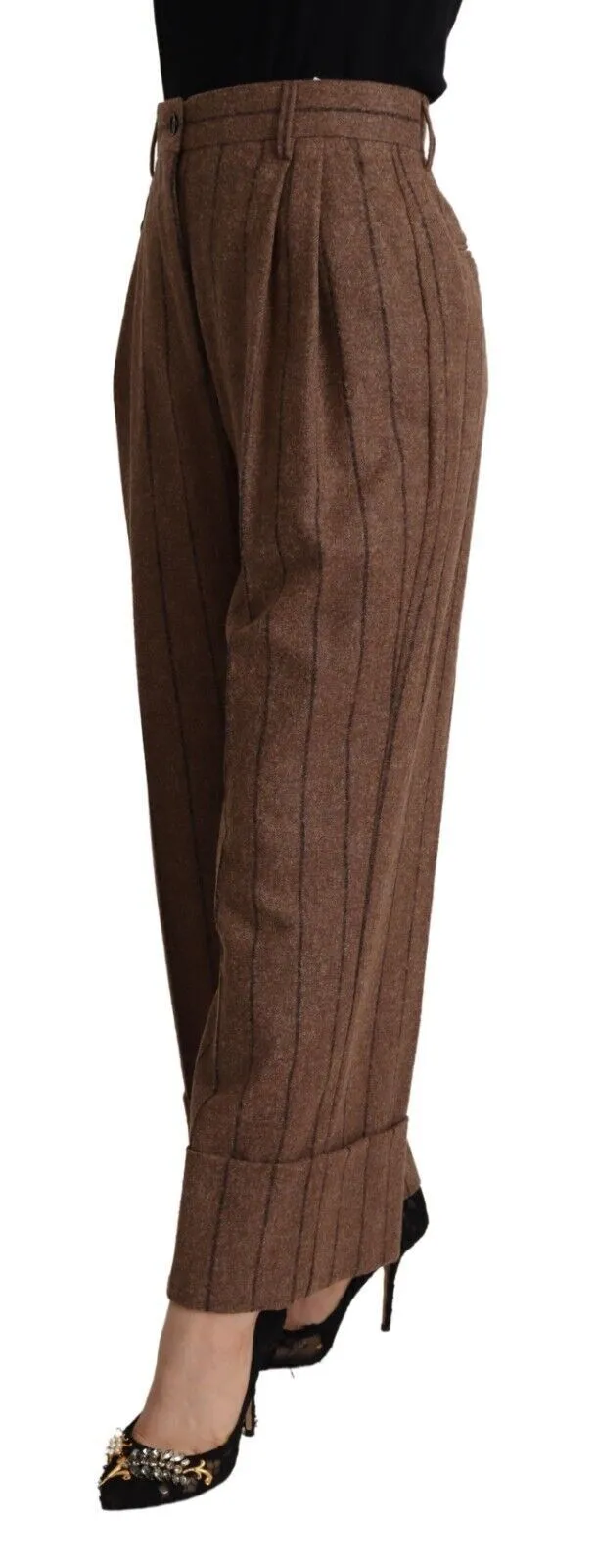 Dolce & Gabbana Women's Elegant High-Waisted Straight Pants