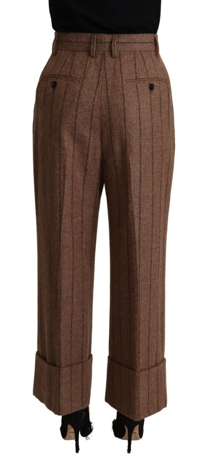 Dolce & Gabbana Women's Elegant High-Waisted Straight Pants