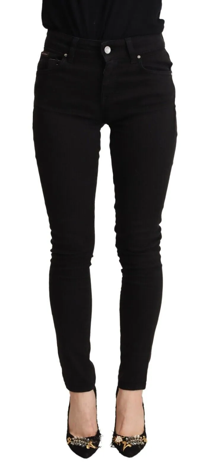 Dolce & Gabbana Women's Chic Black Slim Fit Denim Jeans