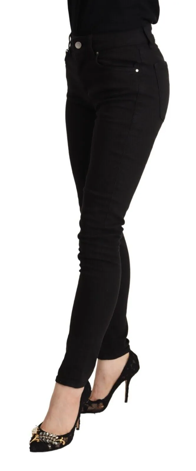 Dolce & Gabbana Women's Chic Black Slim Fit Denim Jeans