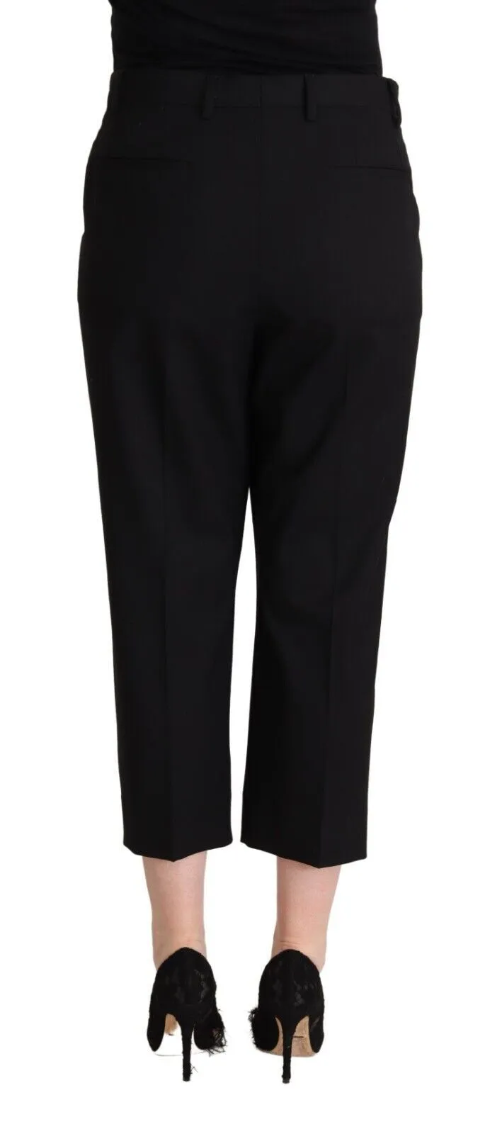 Dolce & Gabbana Women's Elegant Mid-Waisted Cropped Pants