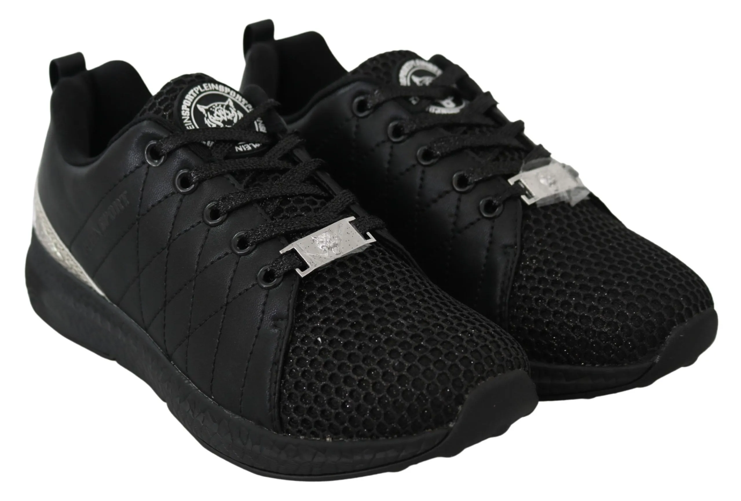 Plein Sport Women's Exquisite Black Runner Gisella Sports Sneakers
